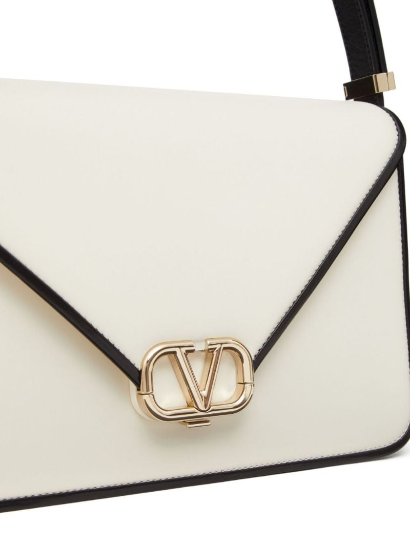 White Vlogo Shoulder Bag