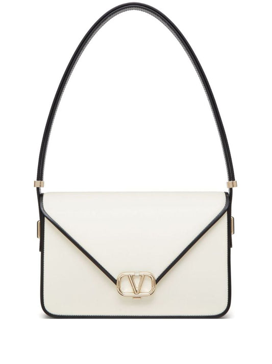 White Vlogo Shoulder Bag