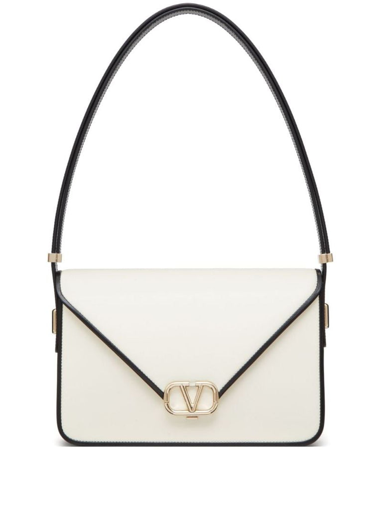 White Vlogo Shoulder Bag