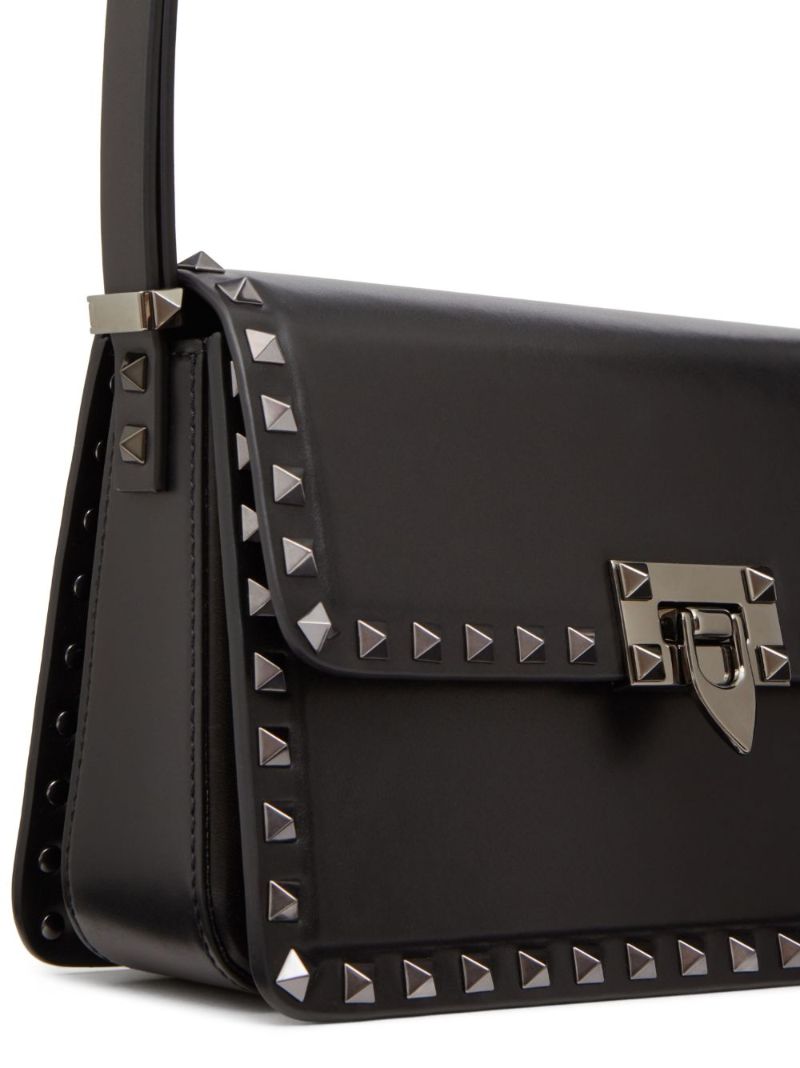 Black Rockstud23 Shoulder Bag