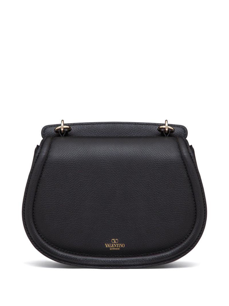 Black Vsling Leather Shoulder Bag