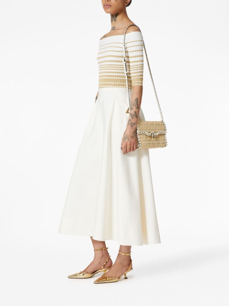 Neutral Rockstud Small Cross Body Bag