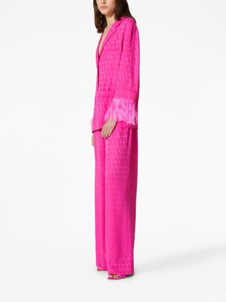 Pink Toile Iconographe Silk Blazer