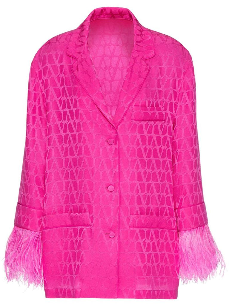 Pink Toile Iconographe Silk Blazer
