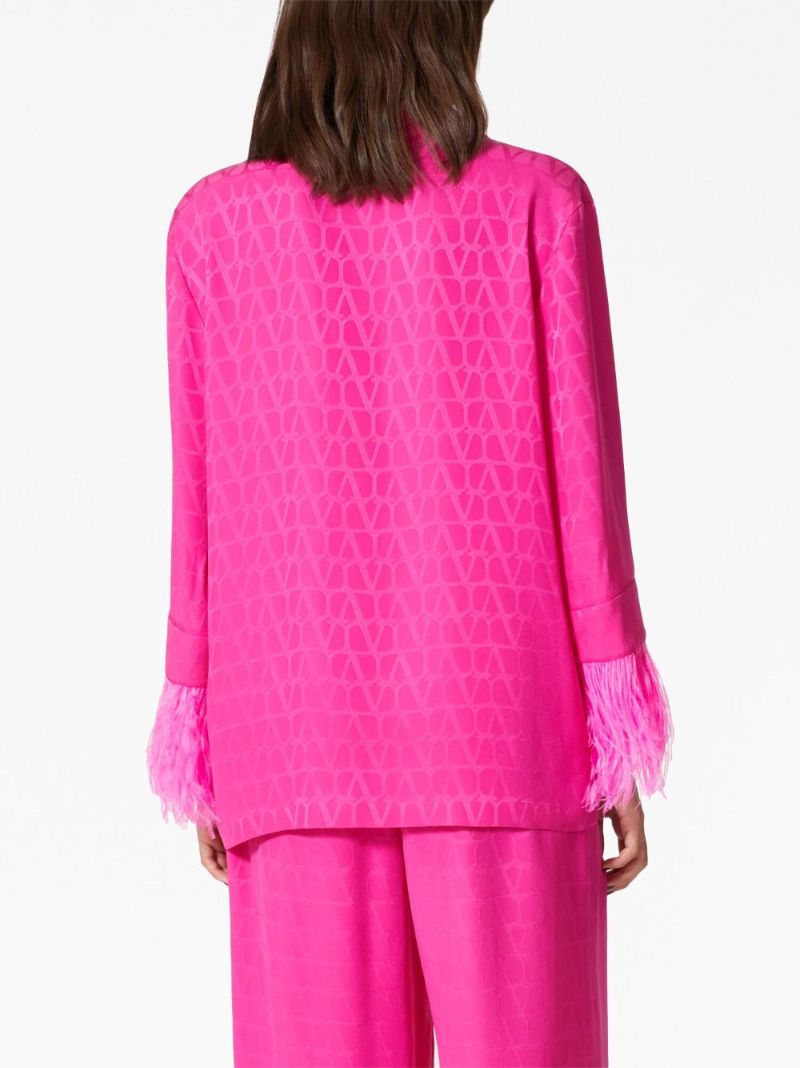 Pink Toile Iconographe Silk Blazer