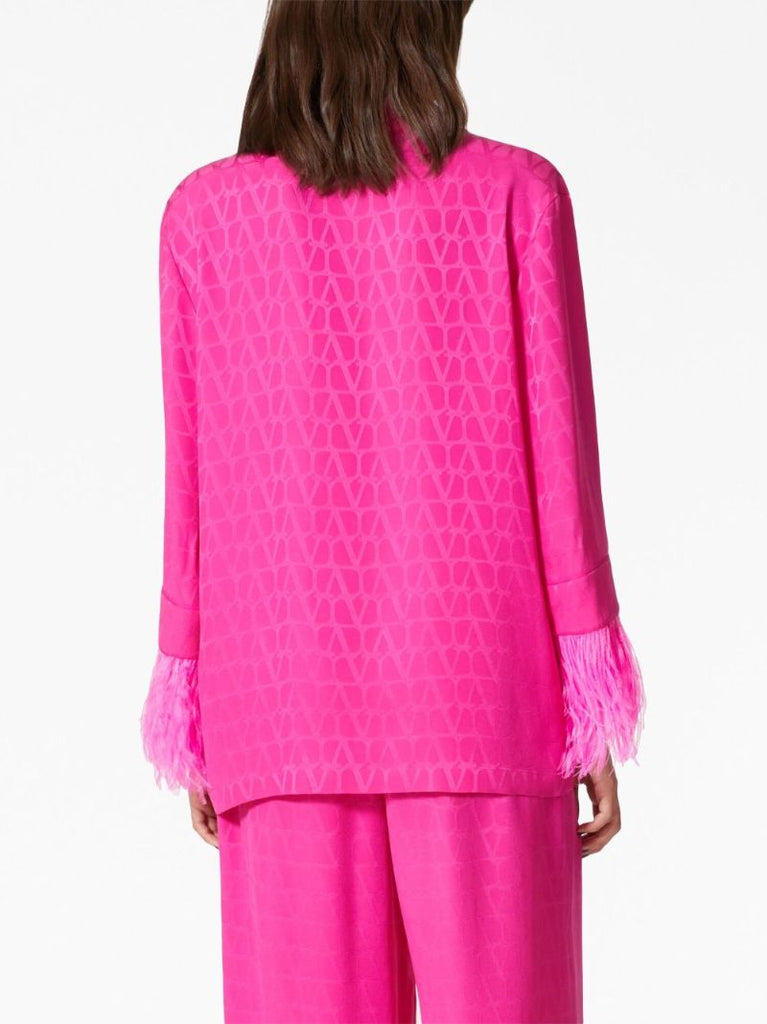 Pink Toile Iconographe Silk Blazer