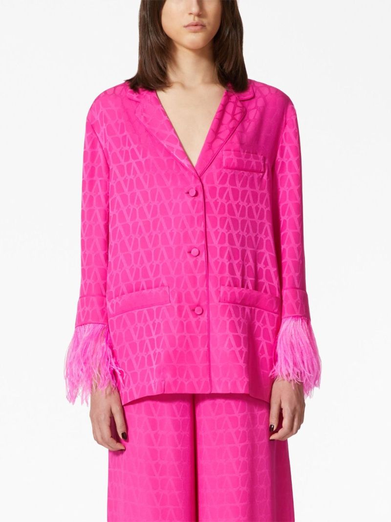 Pink Toile Iconographe Silk Blazer