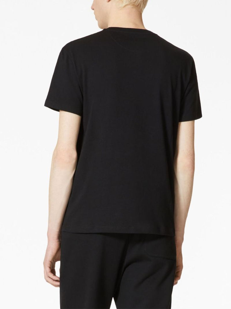 Black Vlogo Signature Embroidered T-shirt