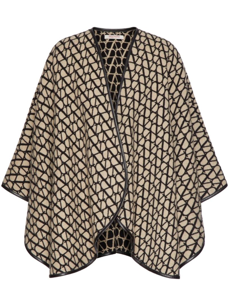 Beige Toile Iconographe Reversible Cape