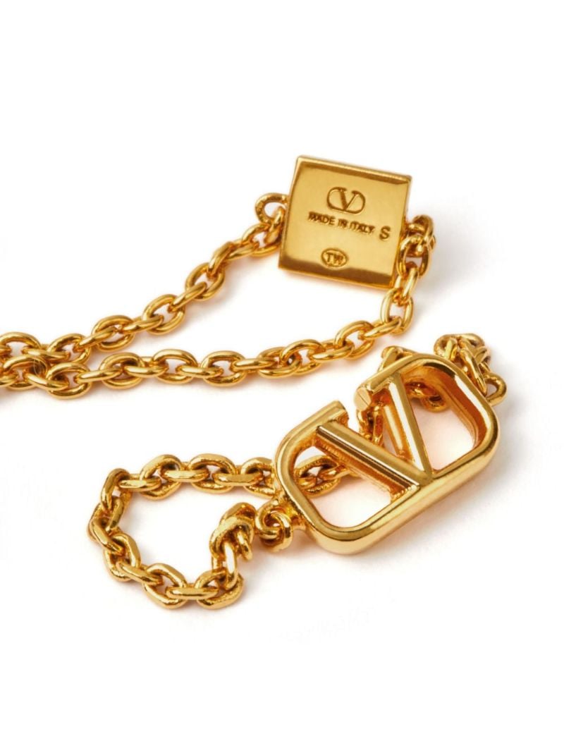 Gold-tone Vlogo Signature Ring Set