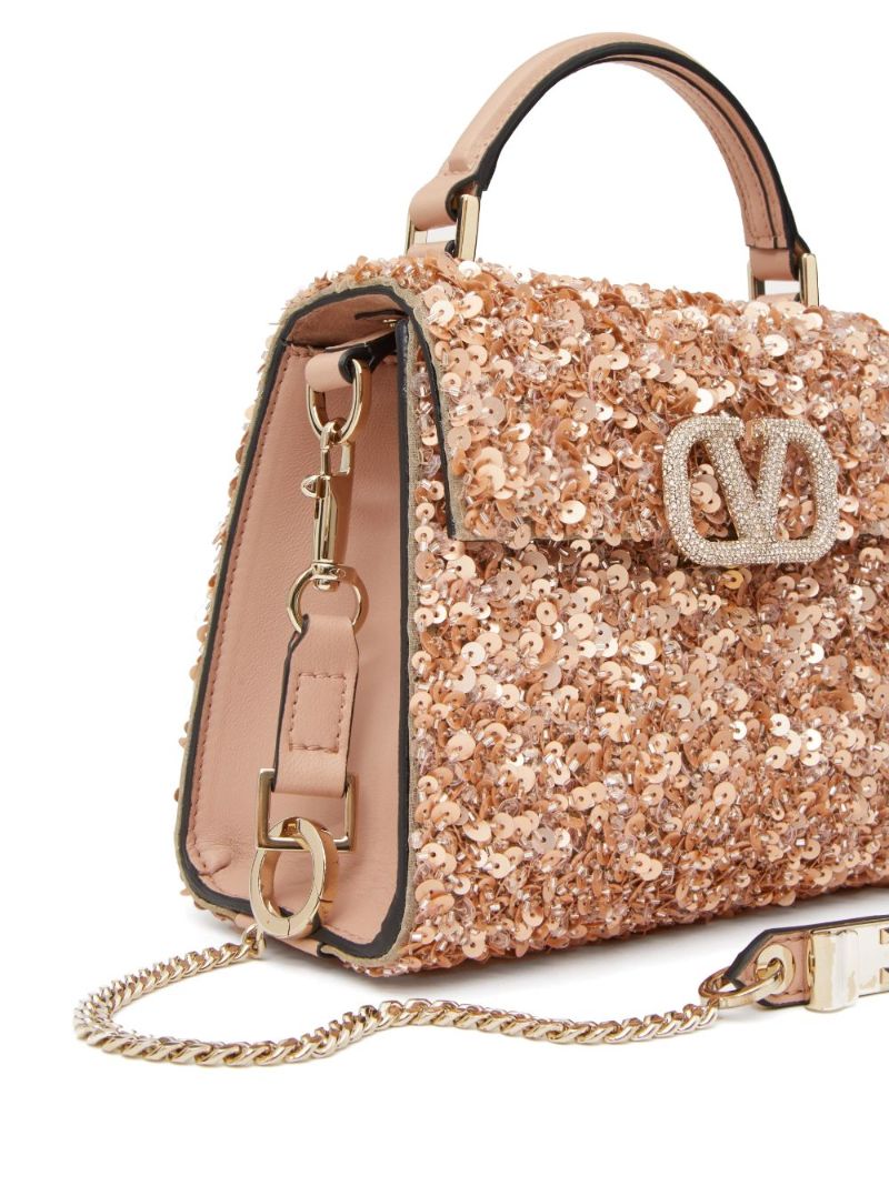 Pink Vsling Small Top Handle Bag
