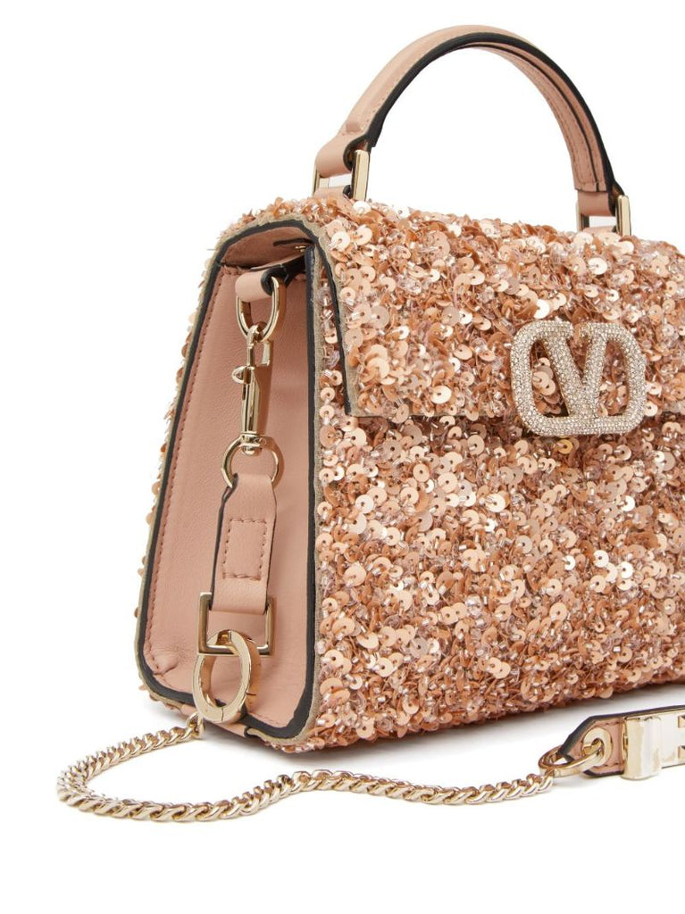 Pink Vsling Small Top Handle Bag
