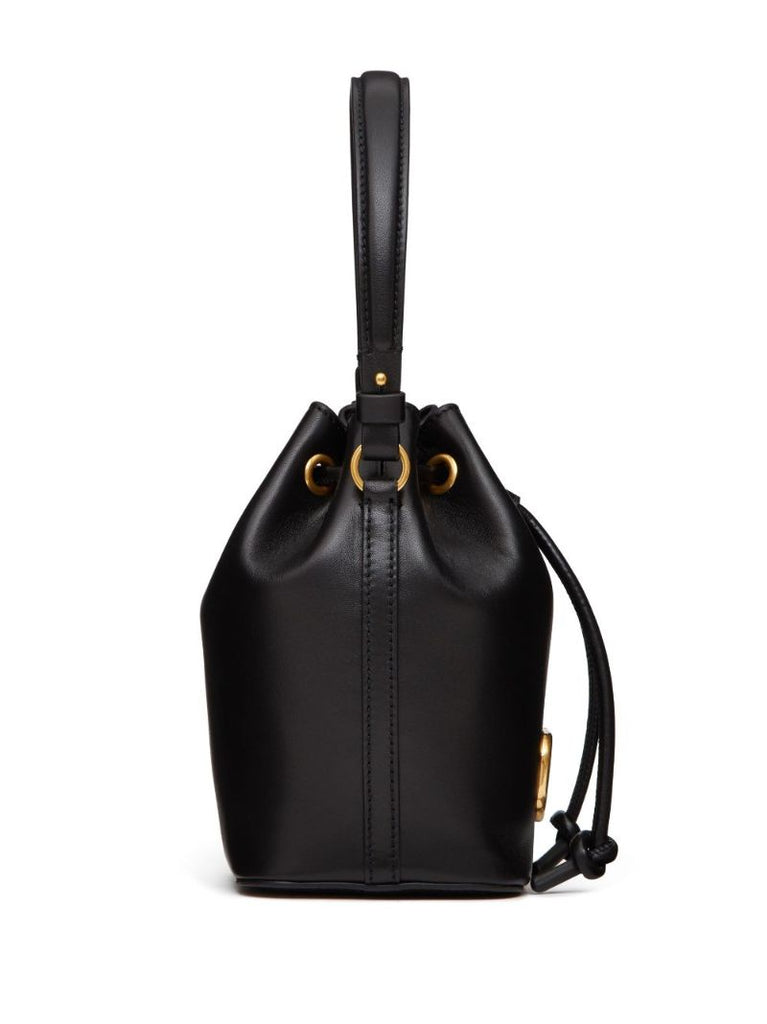 Black Vlogo Signature Bucket Bag