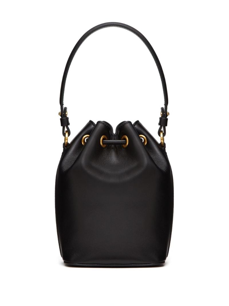 Black Vlogo Signature Bucket Bag