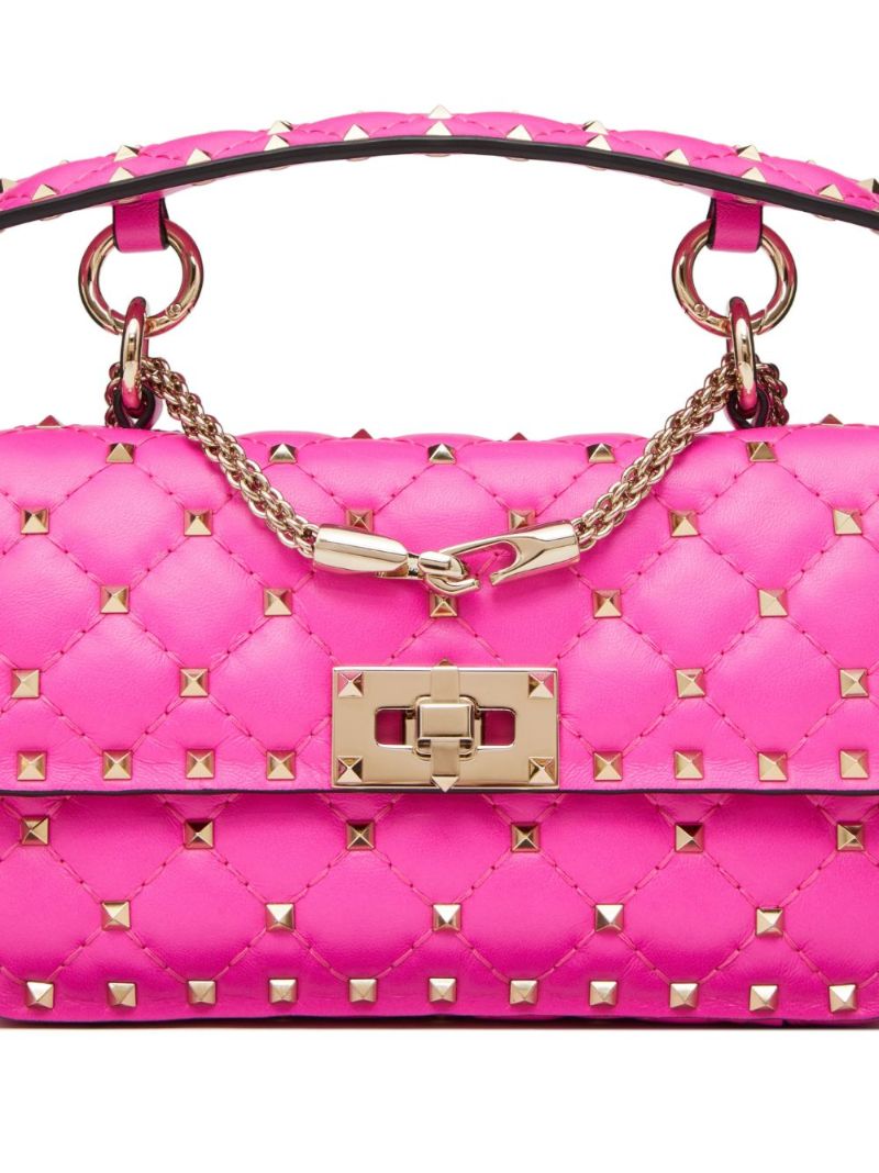 Rockstud Spike Small Leather Shoulder Bag