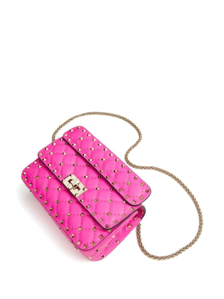 Rockstud Spike Small Leather Shoulder Bag