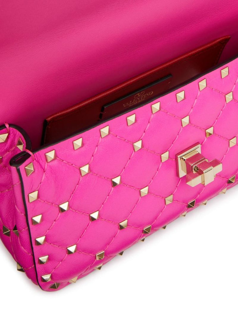 Rockstud Spike Small Leather Shoulder Bag