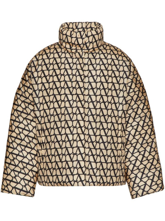 Beige Toile Iconographe Puffer Jacket