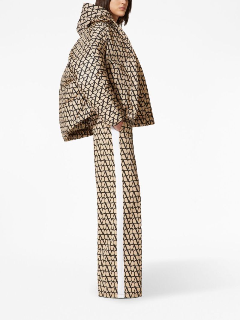 Beige Toile Iconographe Puffer Jacket