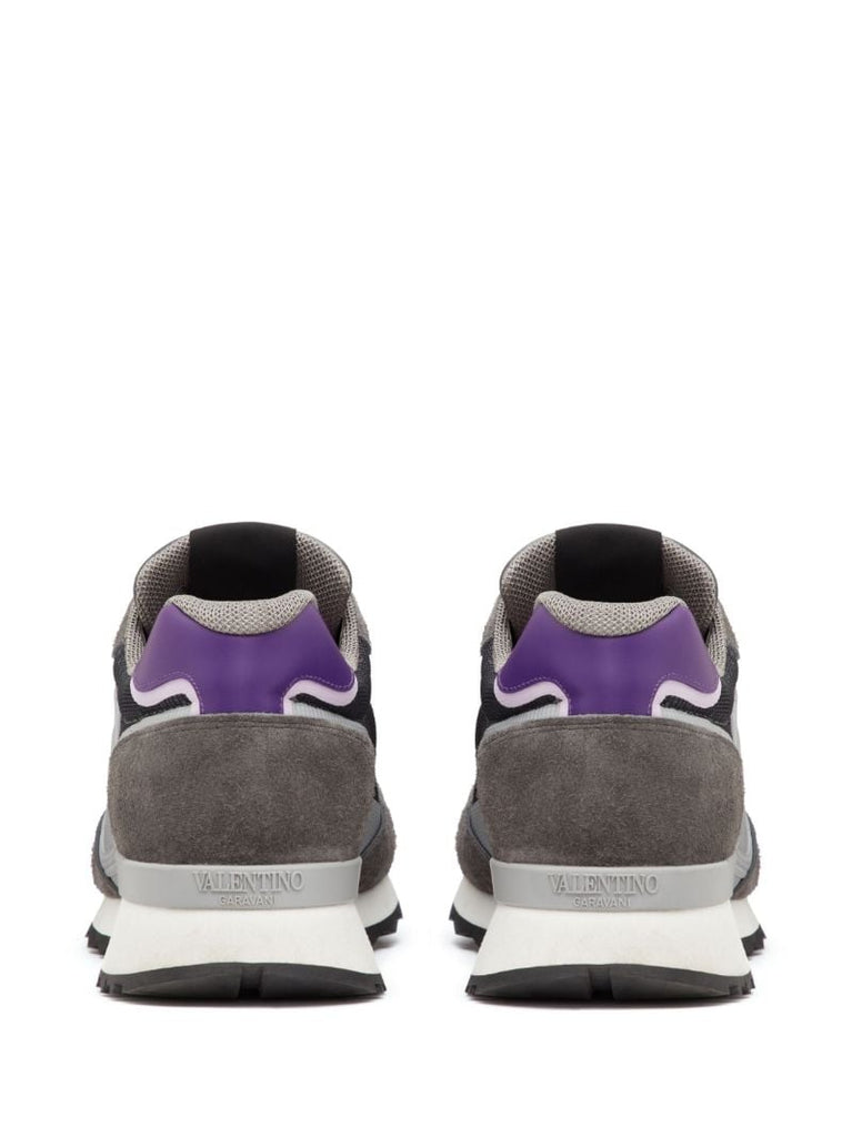 Grey Vlogo Pace Panelled Sneakers