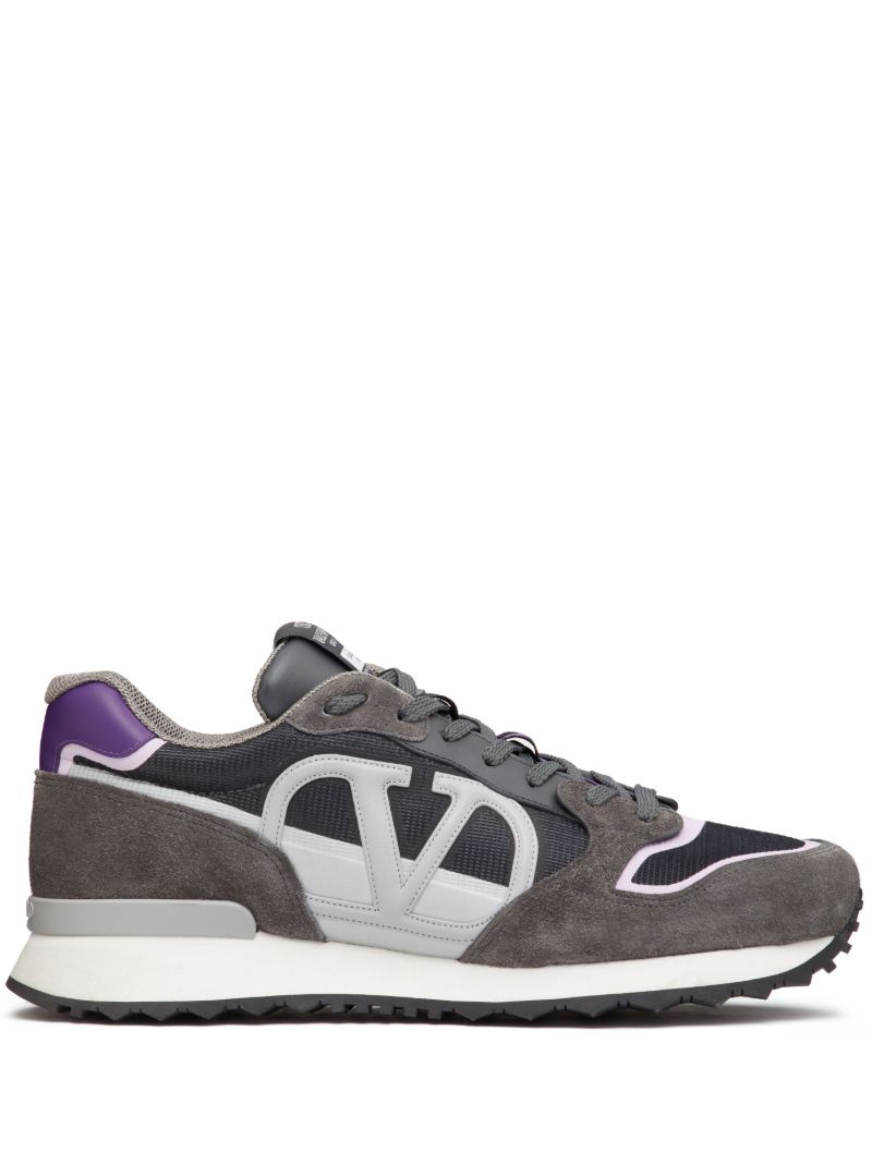 Grey Vlogo Pace Panelled Sneakers