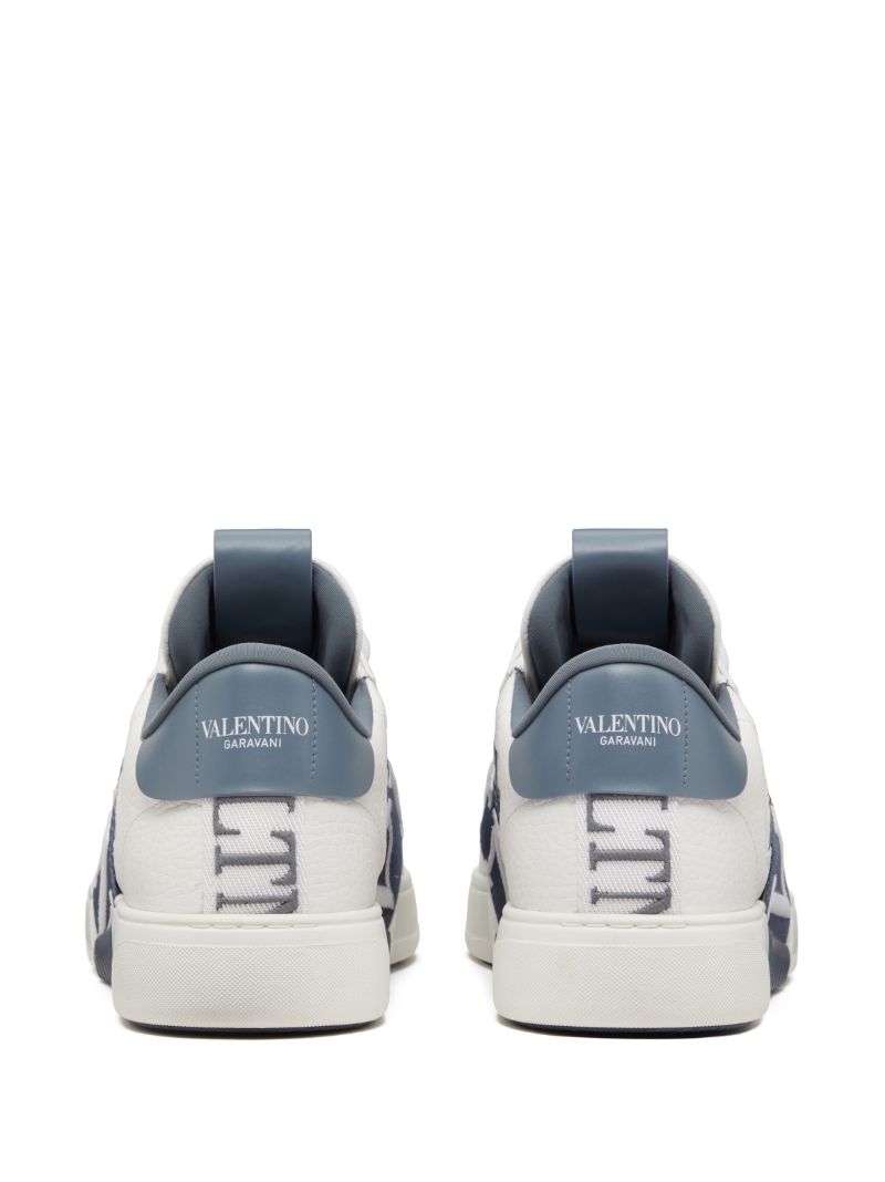 White Vl7n Leather Sneakers