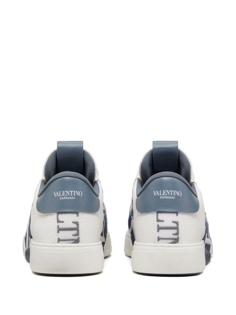 White Vl7n Leather Sneakers