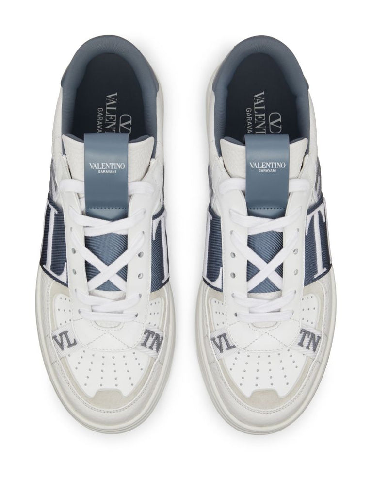 White Vl7n Leather Sneakers