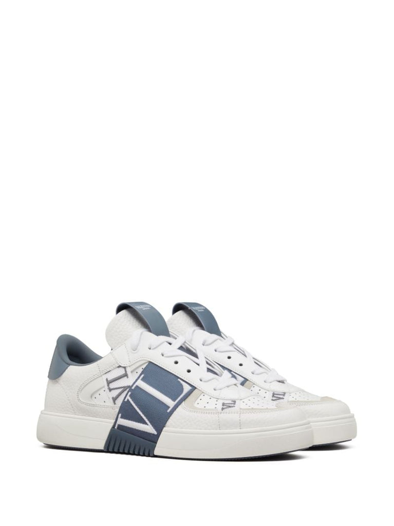 White Vl7n Leather Sneakers