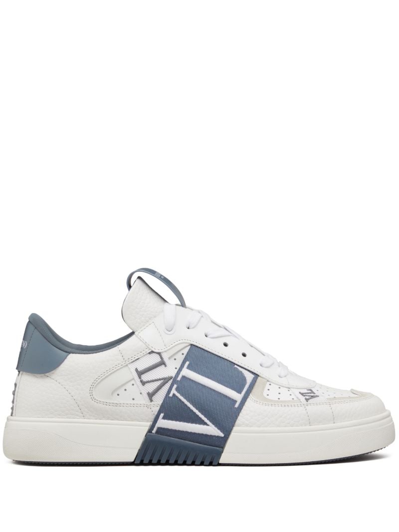 White Vl7n Leather Sneakers
