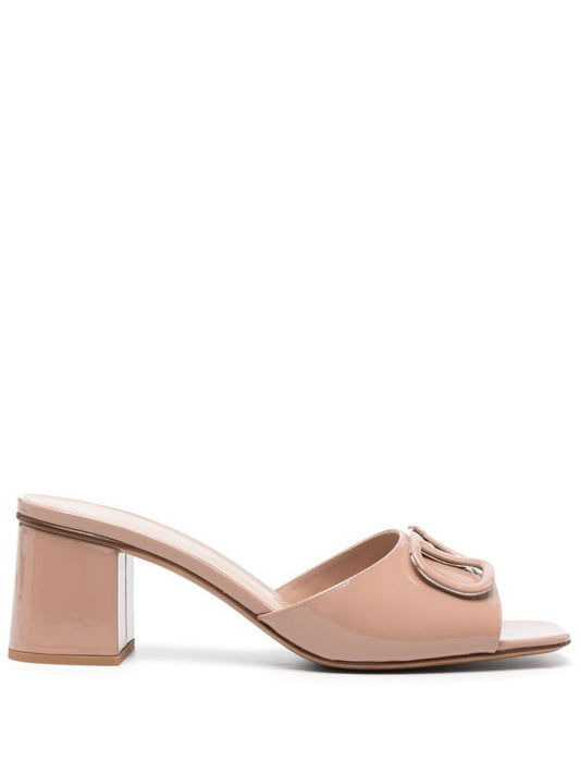 Pink 55mm Patent-leather Mules
