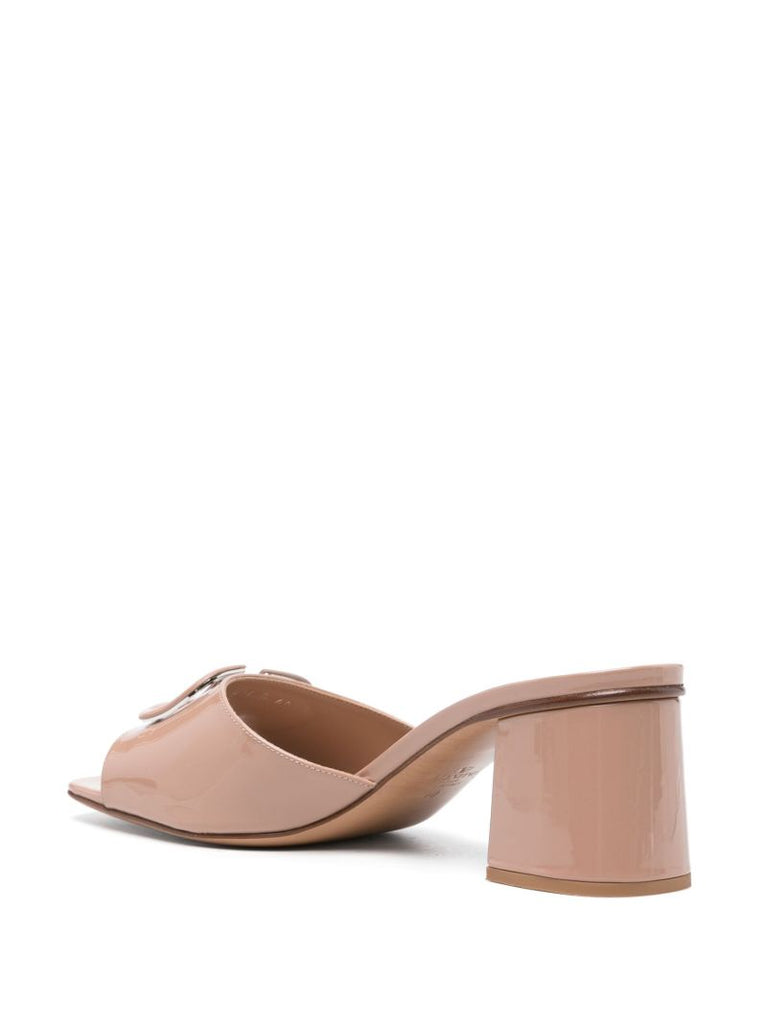 Pink 55mm Patent-leather Mules