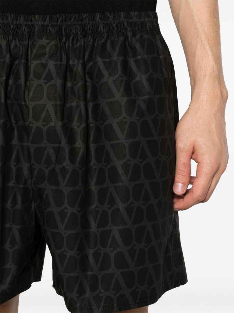 Black Toile Iconographe-print Track Shorts