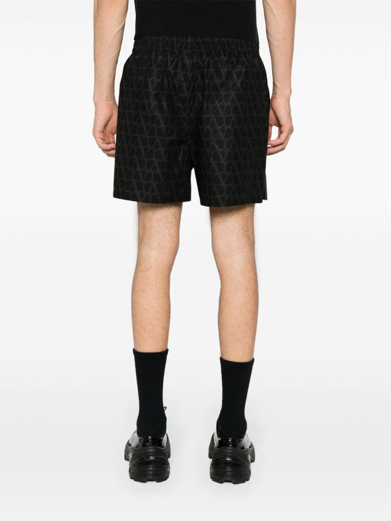 Black Toile Iconographe-print Track Shorts