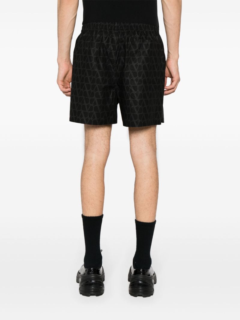 Black Toile Iconographe-print Track Shorts