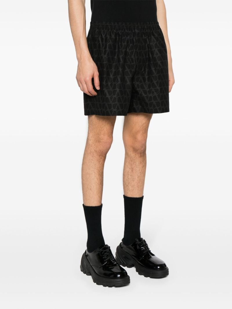 Black Toile Iconographe-print Track Shorts