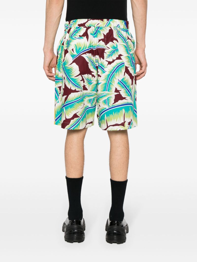X Sun Surf Blue Printed Cotton Shorts