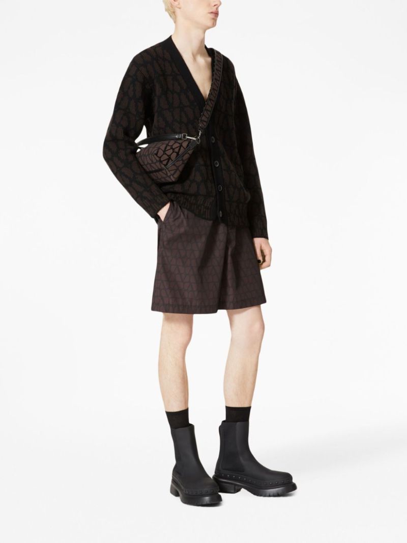 Brown Toile Iconographe-jacquard Cardigan