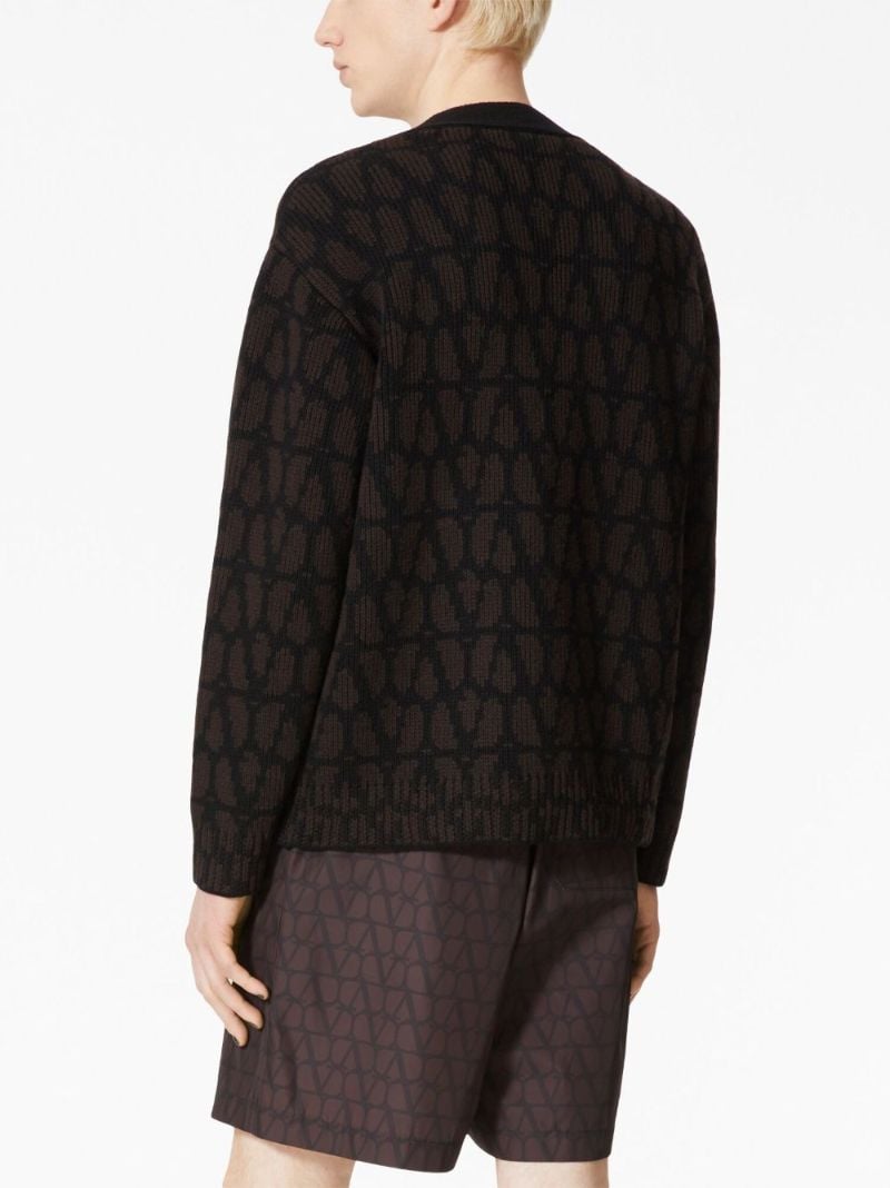 Brown Toile Iconographe-jacquard Cardigan