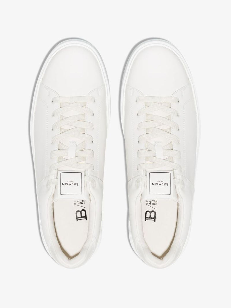 White B-court Leather Sneakers