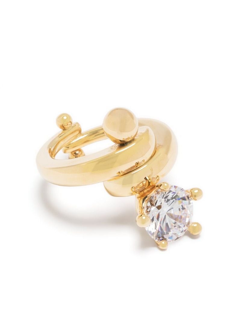 Gold-plated Diamanti Crystal Ring