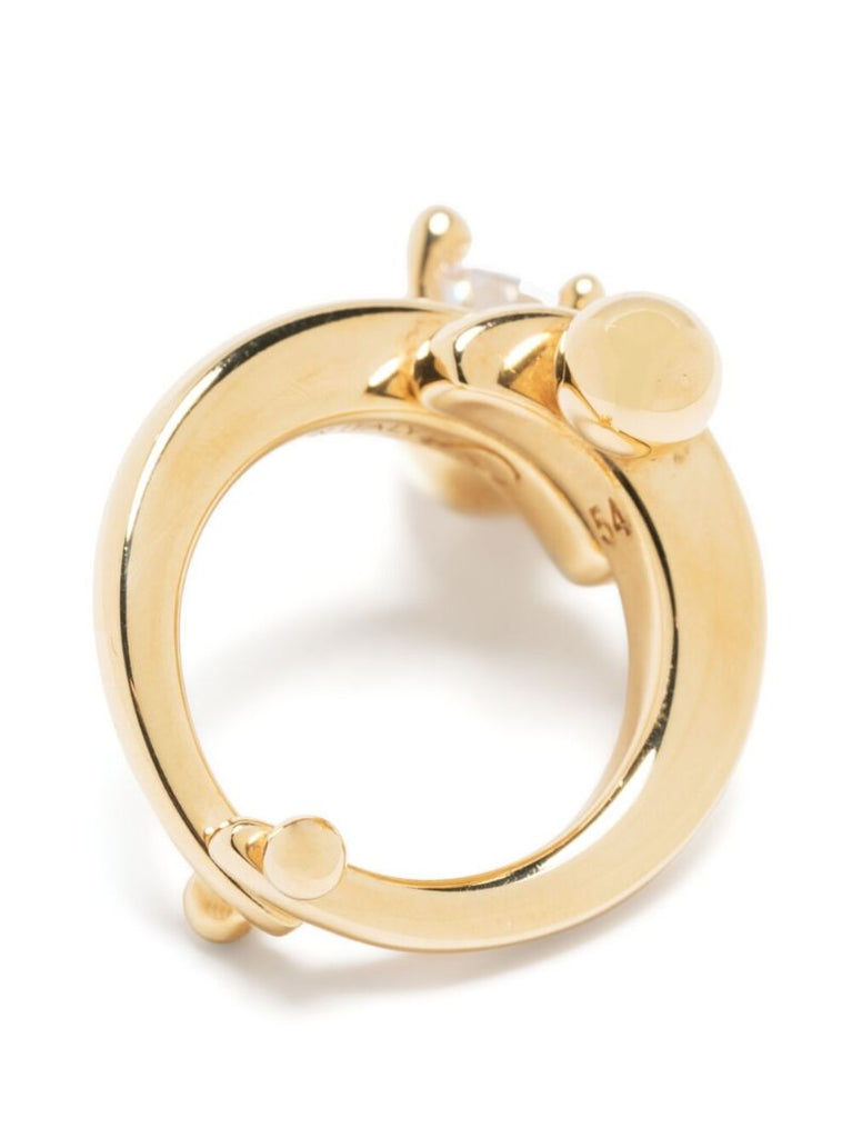 Gold-plated Diamanti Crystal Ring