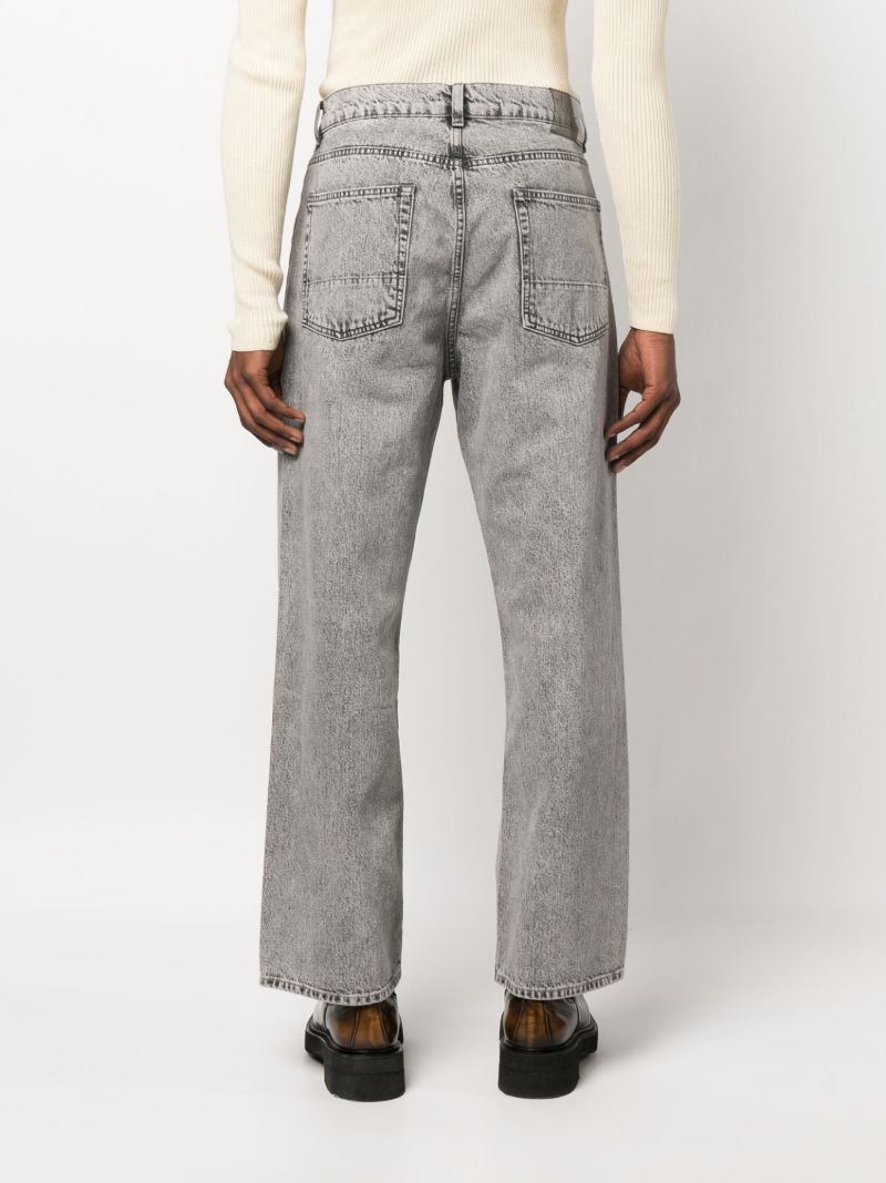 Grey Third Cut Straight-leg Jeans