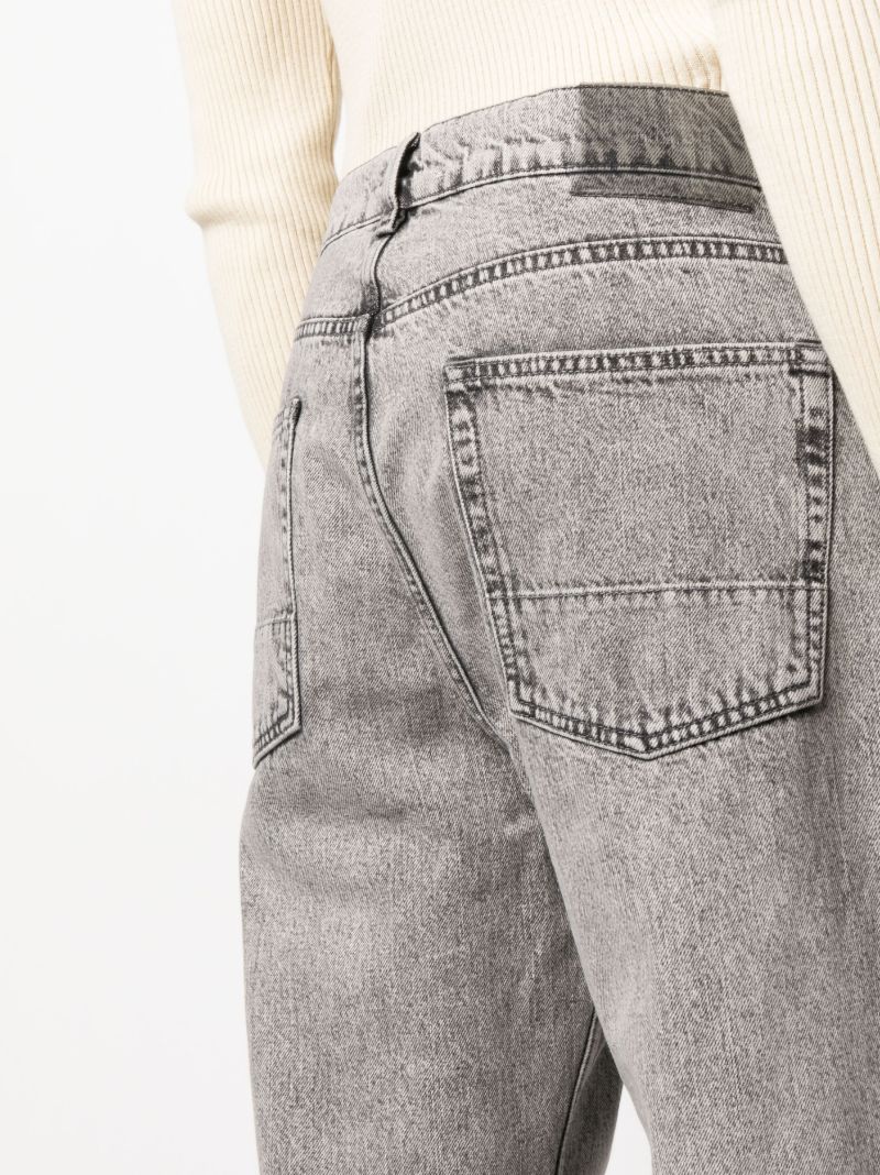 Grey Third Cut Straight-leg Jeans