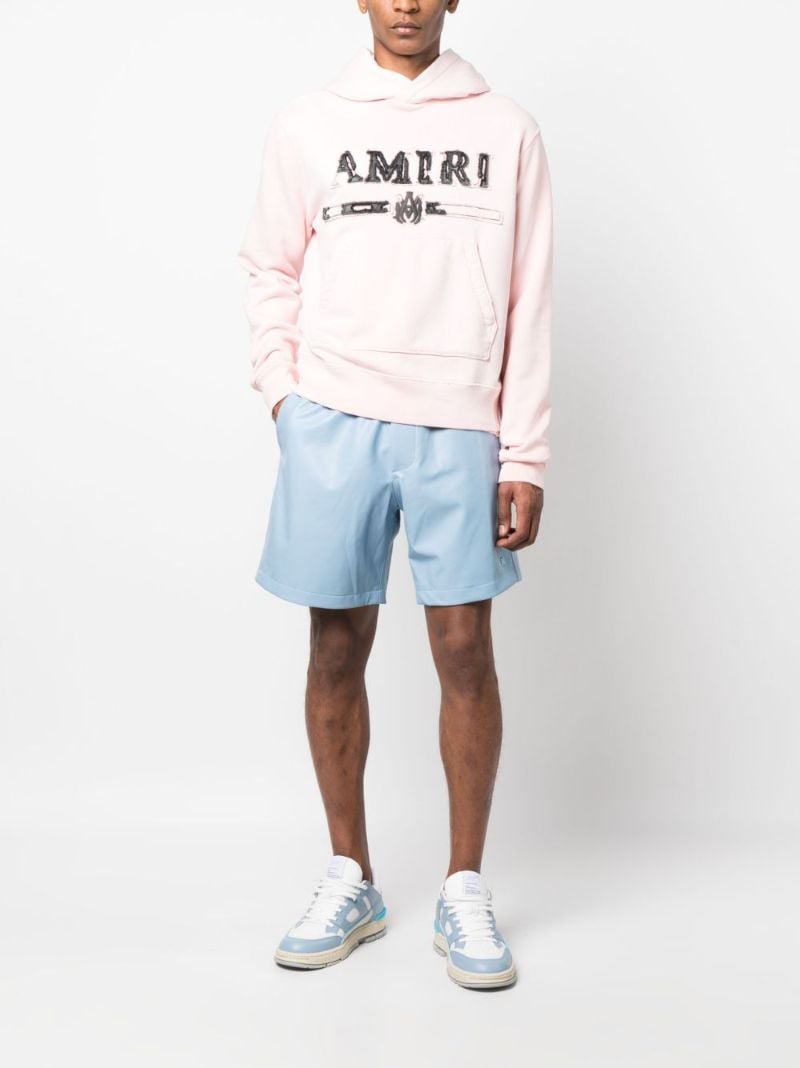 Pink Ma Bar AppliquÃ_x0083_Â© Cotton Hoodie