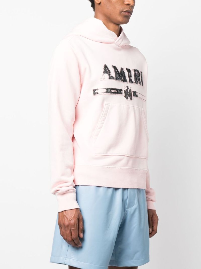 Pink Ma Bar AppliquÃ_x0083_Â© Cotton Hoodie