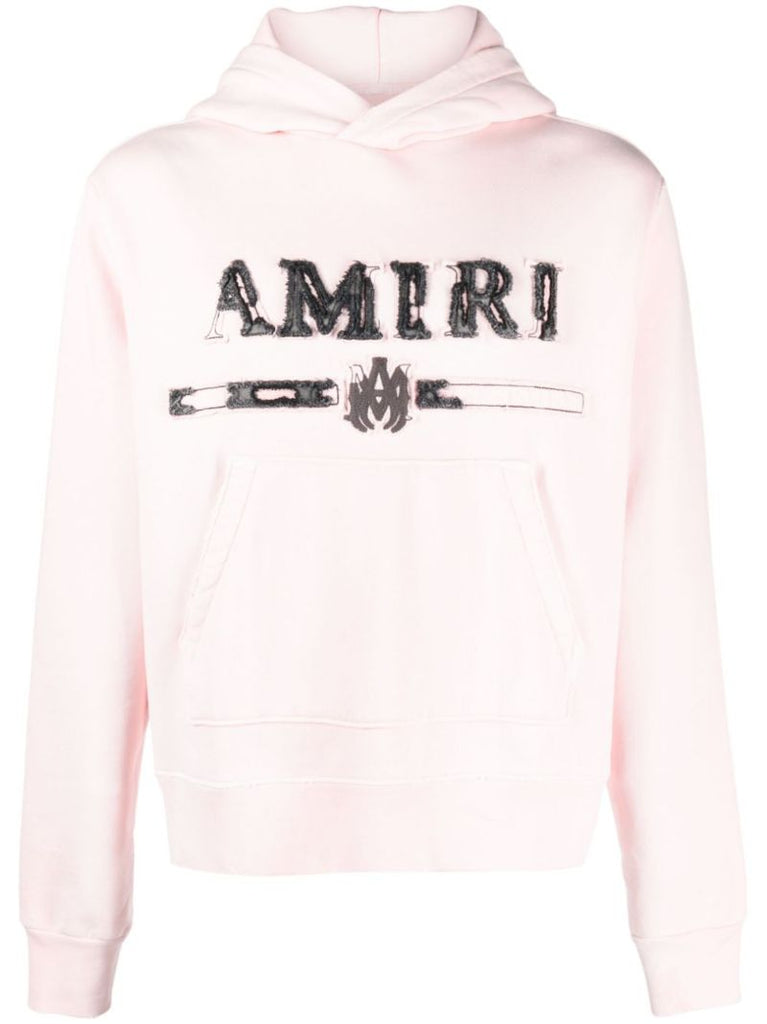 Pink Ma Bar AppliquÃ_x0083_Â© Cotton Hoodie