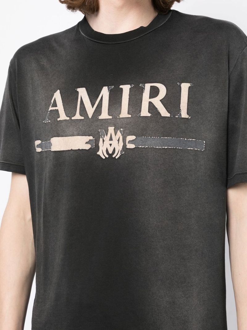 Black Logo Print Cotton T-shirt