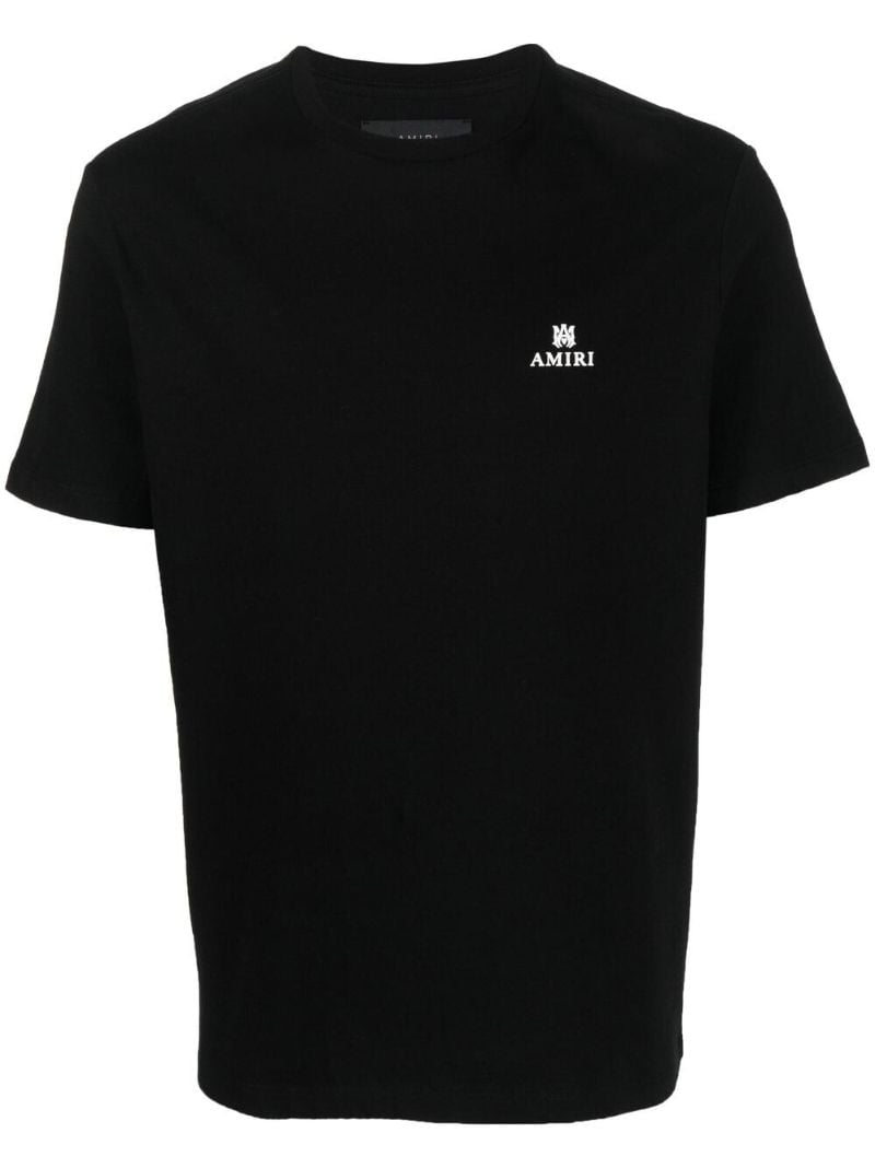 Black Logo Print Cotton T-shirt