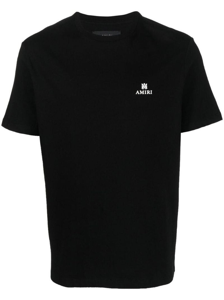 Black Logo Print Cotton T-shirt
